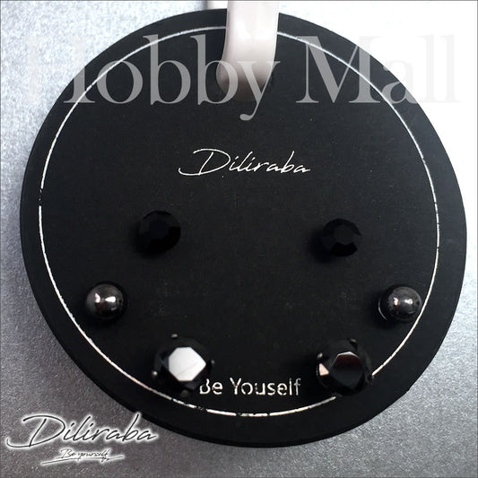Diliraba ユニセックス・樹脂ピアス6PセットDEU06D0003