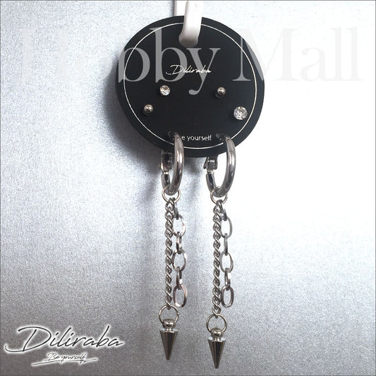 Diliraba ユニセックス・樹脂ピアス6PセットDEU06D0024